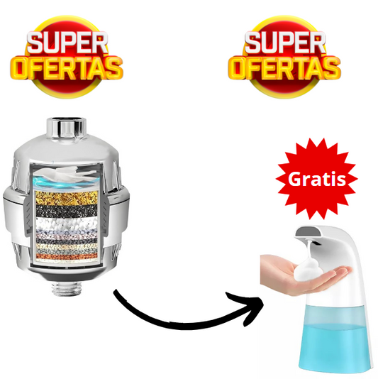 DuchaSalud™ + Dispensador de jabon gratis El agua que tu cuerpo merece