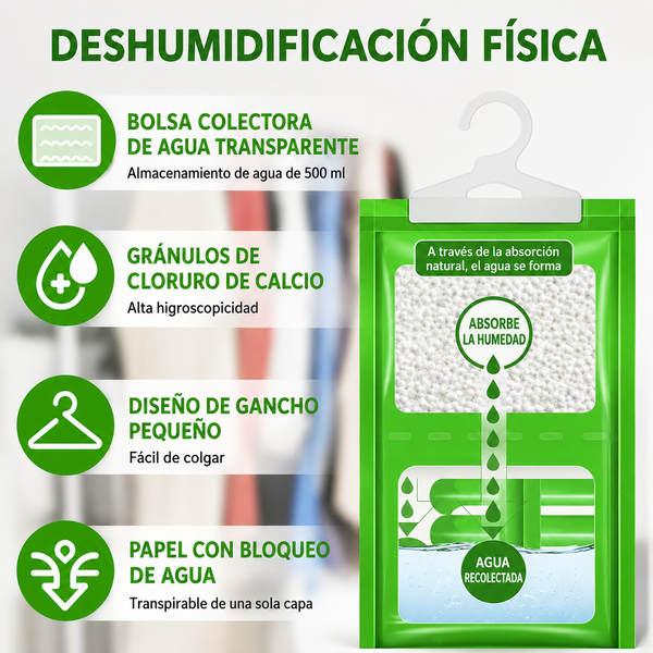 Bolsa Antihumedad Closet Seco Fácil