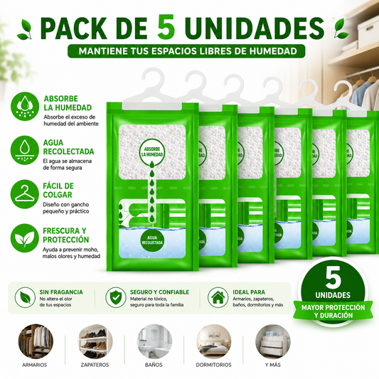 Bolsa Antihumedad Closet Seco Fácil